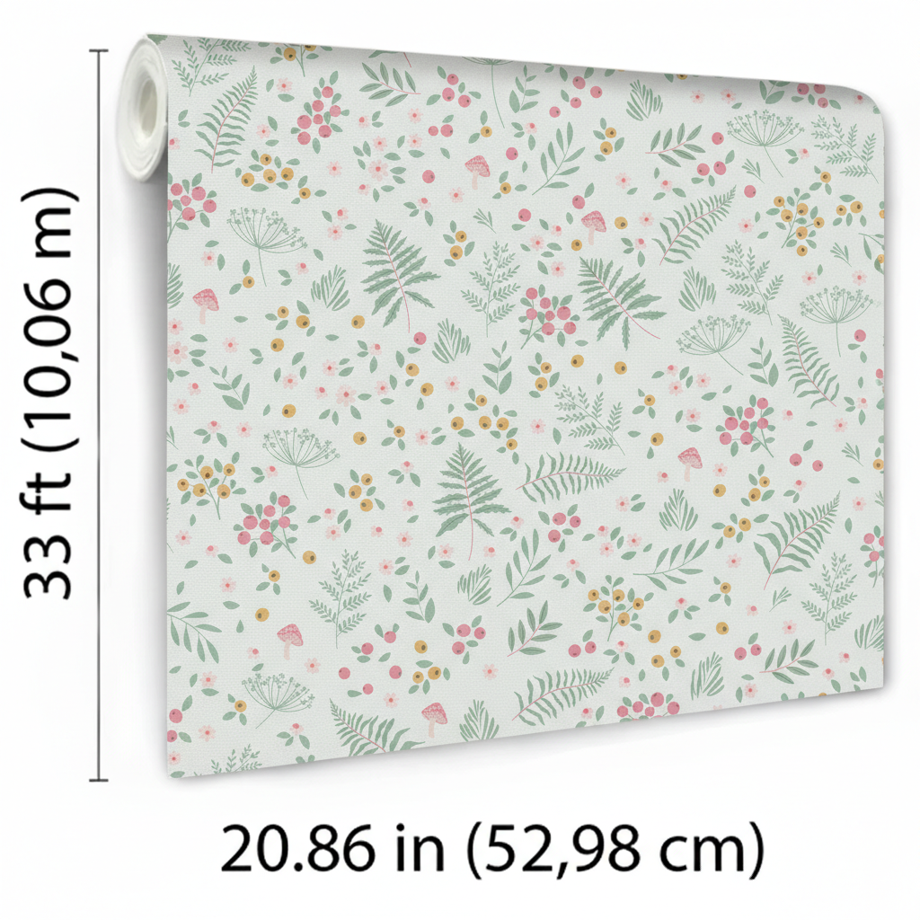 Veer Decor Bramble & Bloom Pink Wallpaper VRSD03-66