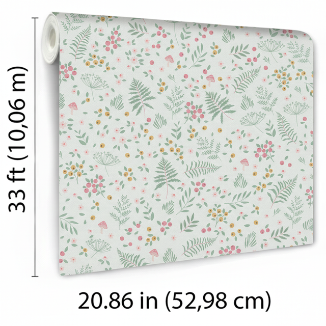 Veer Decor Bramble & Bloom Pink Wallpaper VRSD03-66