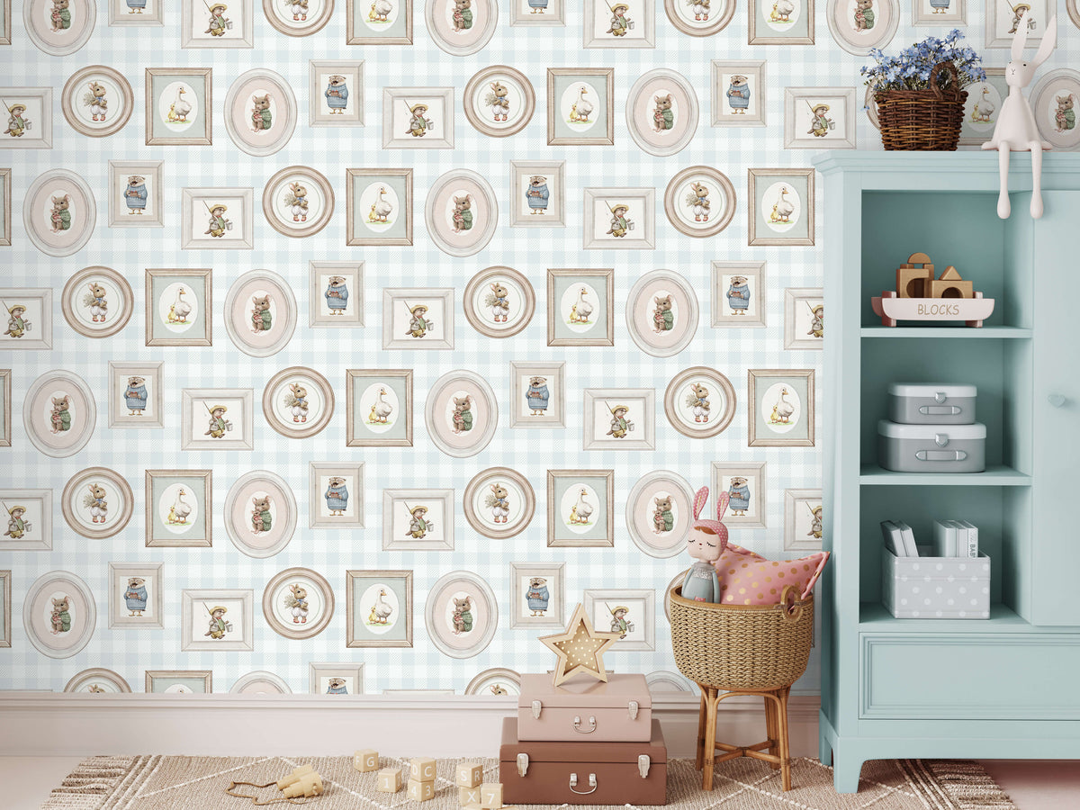 Veer Decor Woodland Gallery Green Wallpaper VRSD04-67