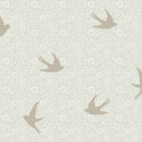 Veer Decor Sparrow Silhouettes Green Wallpaper VRSD04-70