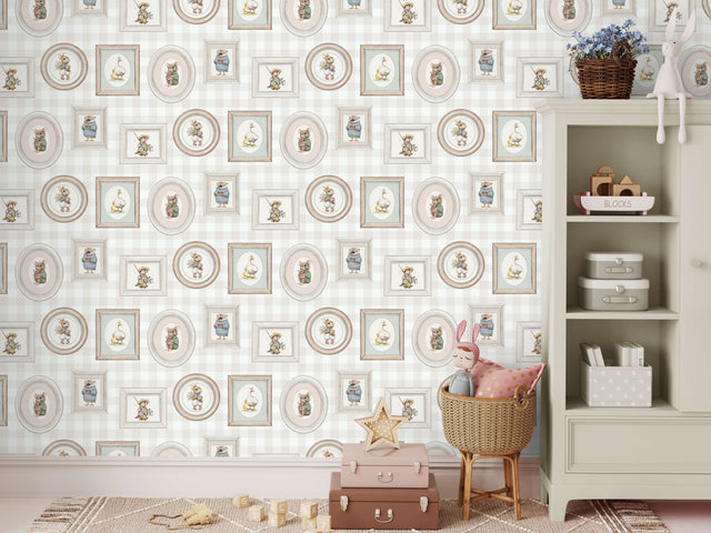 Veer Decor Woodland Gallery Beige Wallpaper VRSD07-67