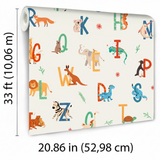 Veer Decor Animal Alphabet Multicolor Wallpaper VRSD10-61