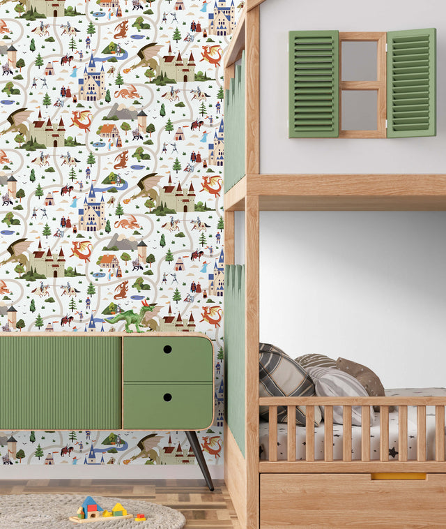 Veer Decor Knights Adventures Multicolor Wallpaper VRSD10-63