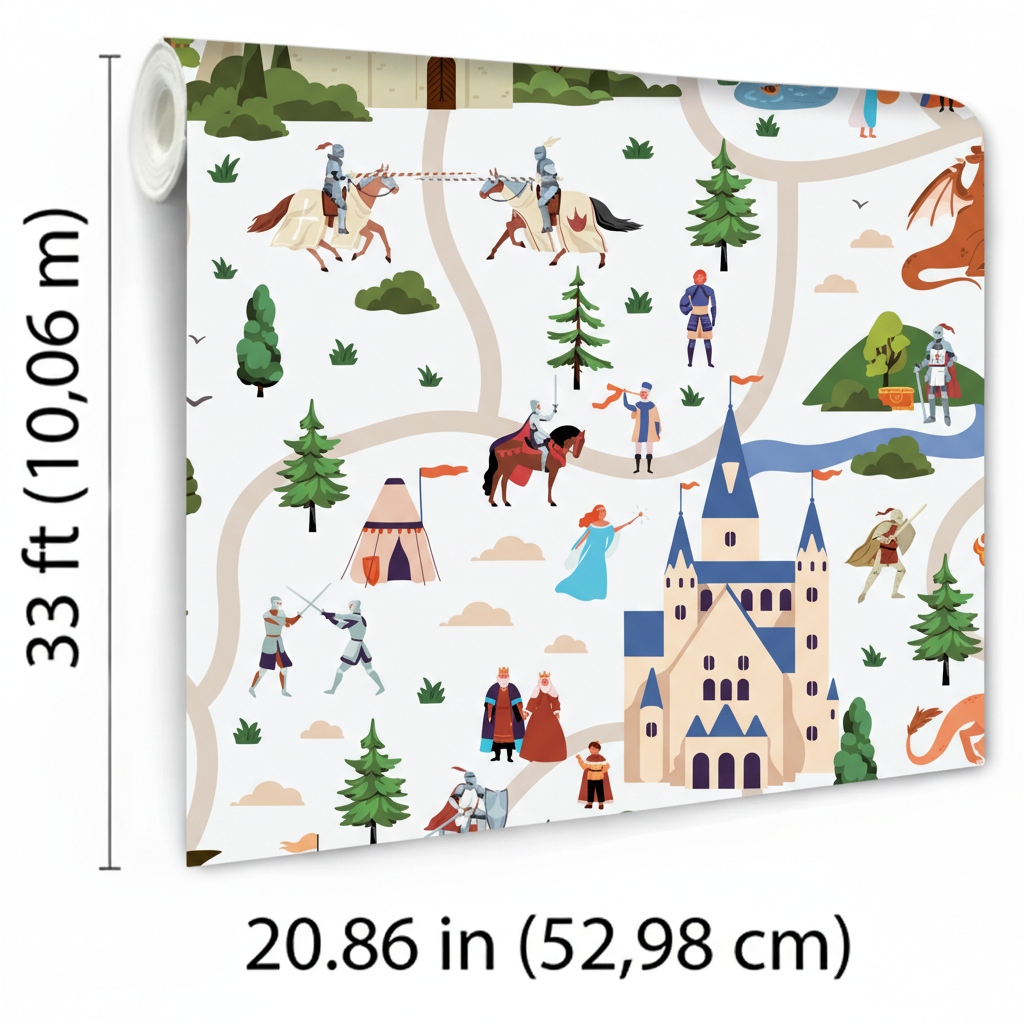 Veer Decor Knights Adventures Multicolor Wallpaper VRSD10-63