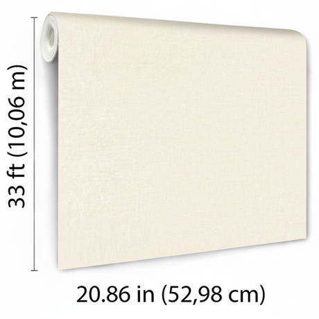 Veer Decor Faux Hemp Texture Cream Wallpaper VRTN00-290