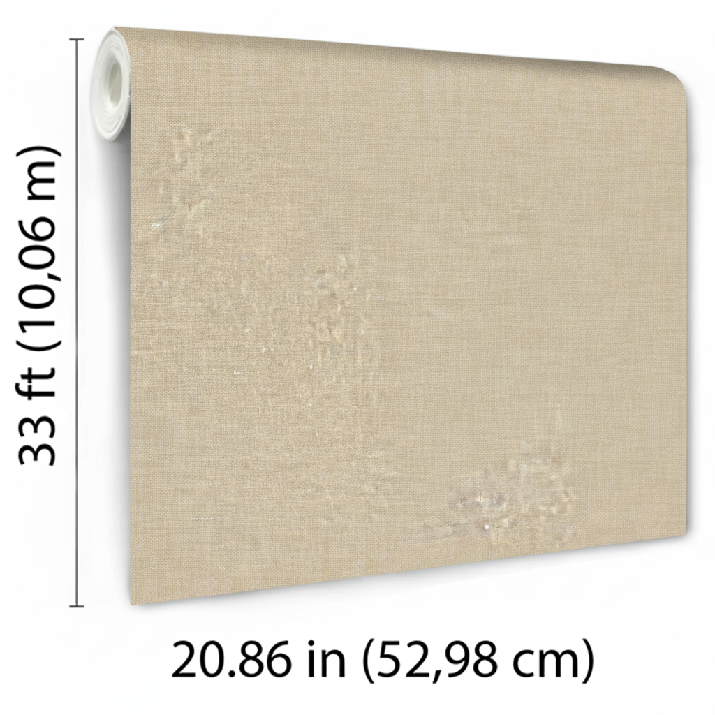 Veer Decor Faux Hemp Texture Warm Beige Wallpaper VRTN02-290