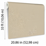 Veer Decor Faux Hemp Texture Warm Beige Wallpaper VRTN02-290