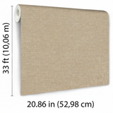 Veer Decor Faux Hemp Texture Taupe Wallpaper VRTN03-290