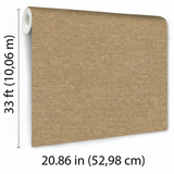 Veer Decor Faux Hemp Texture Ocher Wallpaper VRTN06-290