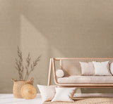 Veer Decor Faux Hemp Texture Ocher Wallpaper VRTN06-290