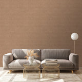 Veer Decor Faux Hemp Texture Imperial Brown Wallpaper VRTN07