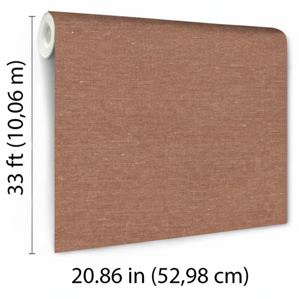 Veer Decor Faux Hemp Texture Terracotta Wallpaper VRTN09-290
