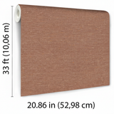 Veer Decor Faux Hemp Texture Terracotta Wallpaper VRTN09-290