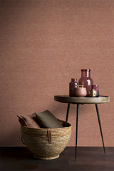 Veer Decor Faux Hemp Texture Terracotta Wallpaper VRTN09-290