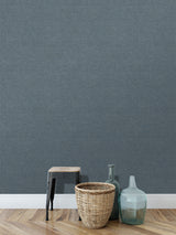 Veer Decor Faux Hemp Texture Blue Fusion Wallpaper VRTN11-29