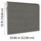 Veer Decor Faux Hemp Texture Anthracite Wallpaper VRTN12-290
