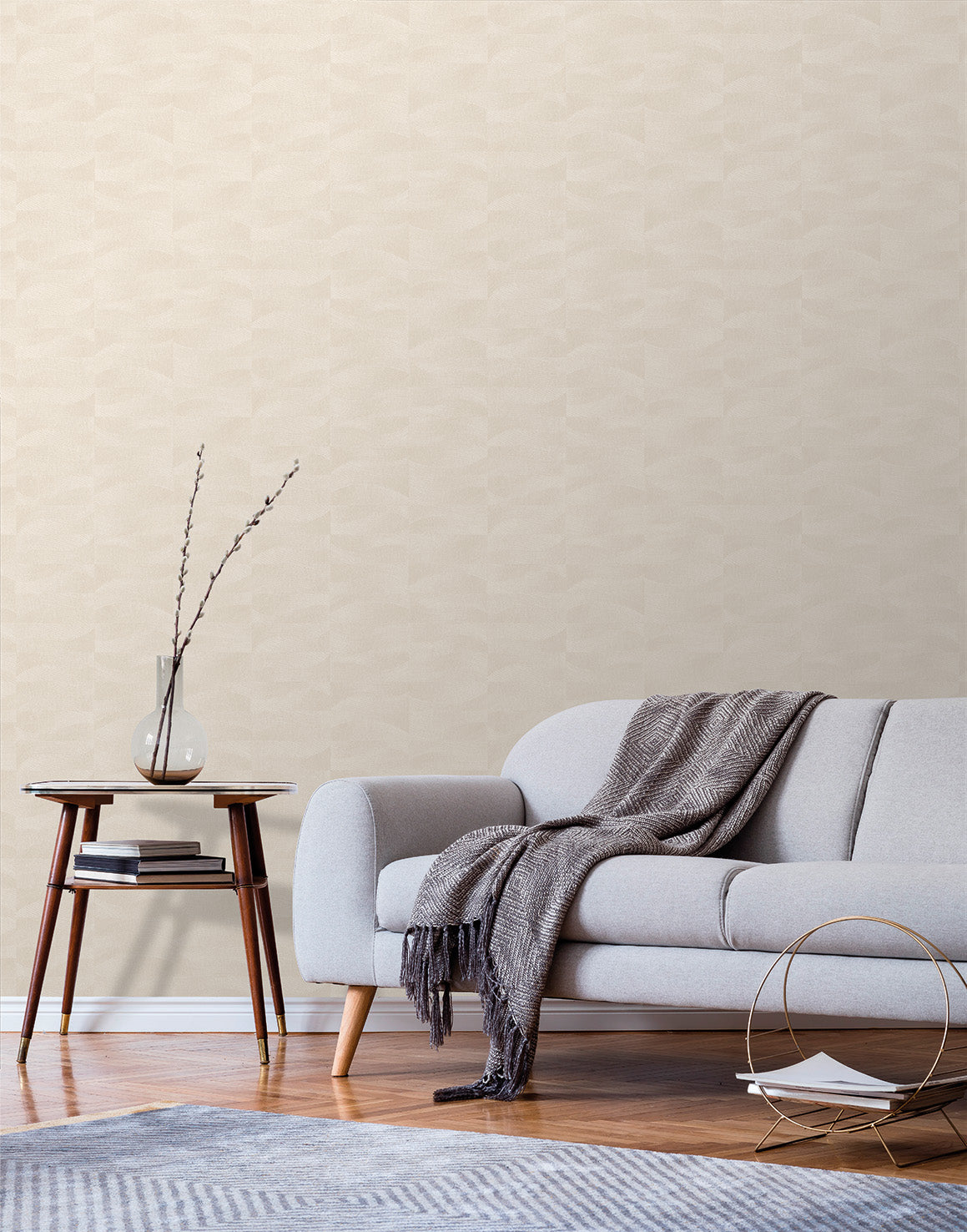 Veer Decor Terra Tide Geo Texture Beige Wallpaper VRTN20-290