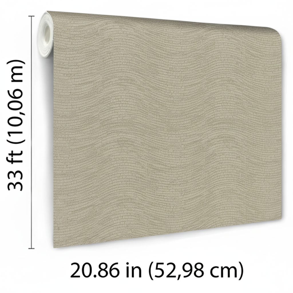 Veer Decor Terra Tide Geo Texture Warm Grey Wallpaper VRTN21