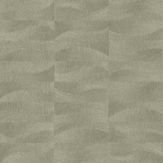 Veer Decor Terra Tide Geo Texture Oil Green Wallpaper VRTN22