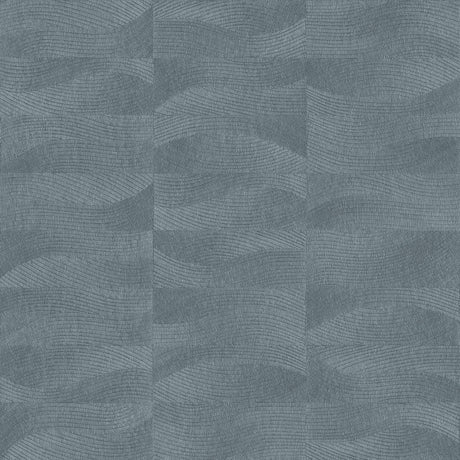 Veer Decor Terra Tide Geo Texture Blue Fusion Wallpaper VRTN