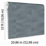 Veer Decor Terra Tide Geo Texture Blue Fusion Wallpaper VRTN