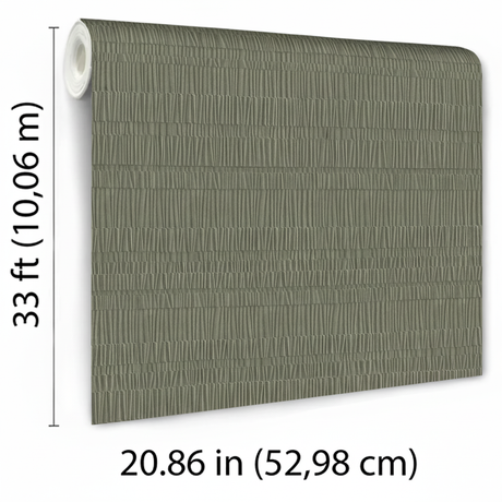 Veer Decor Pleated Origami Texture Deep Green Wallpaper VRTN