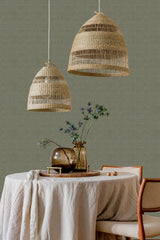 Veer Decor Pleated Origami Texture Deep Green Wallpaper VRTN