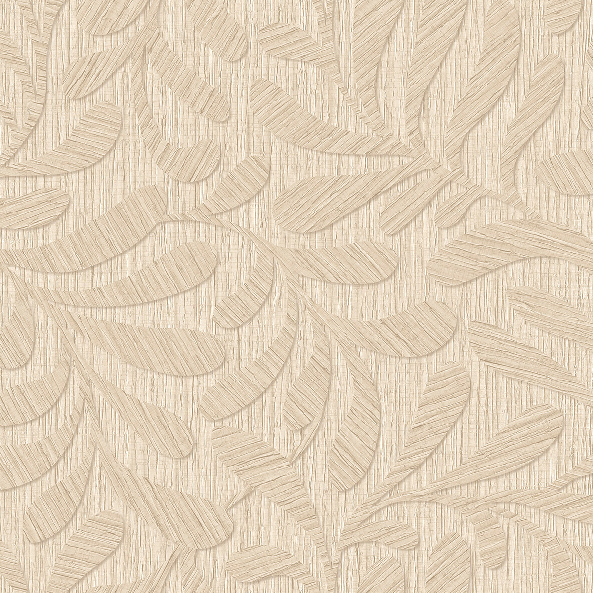 Veer Decor Carved Foliage Natural Wallpaper VRTN50-290