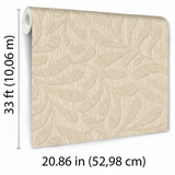 Veer Decor Carved Foliage Natural Wallpaper VRTN50-290