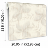 Veer Decor Vellum Leaf Beige Wallpaper VRTN61-290