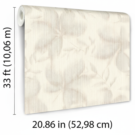 Veer Decor Vellum Leaf Beige Wallpaper VRTN61-290