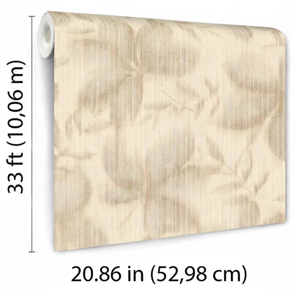 Veer Decor Vellum Leaf Taupe Wallpaper VRTN63-290