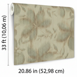 Veer Decor Vellum Leaf Oil Green Wallpaper VRTN64-290