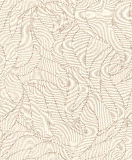 Veer Decor Woven Drift White Wallpaper VRTN70-290