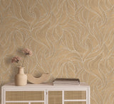 Veer Decor Woven Drift Latte Wallpaper VRTN71-290