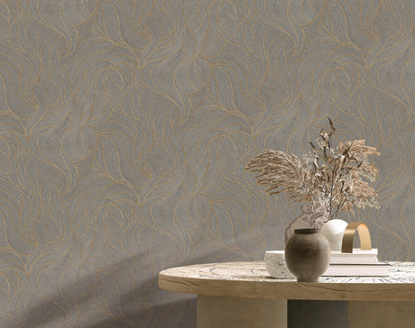 Veer Decor Woven Drift Desert Taupe Wallpaper VRTN72-290
