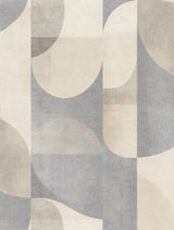 Veer Decor Abstract Arch Greige Wallpaper Mural VRTND91-290