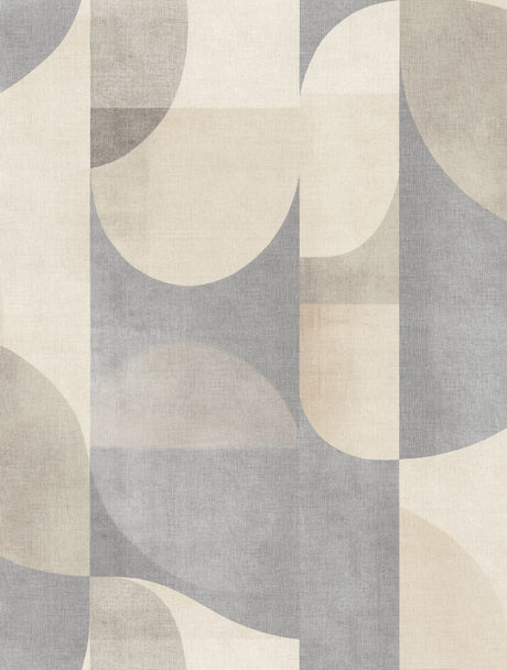 Veer Decor Abstract Arch Greige Wallpaper Mural VRTND91-290