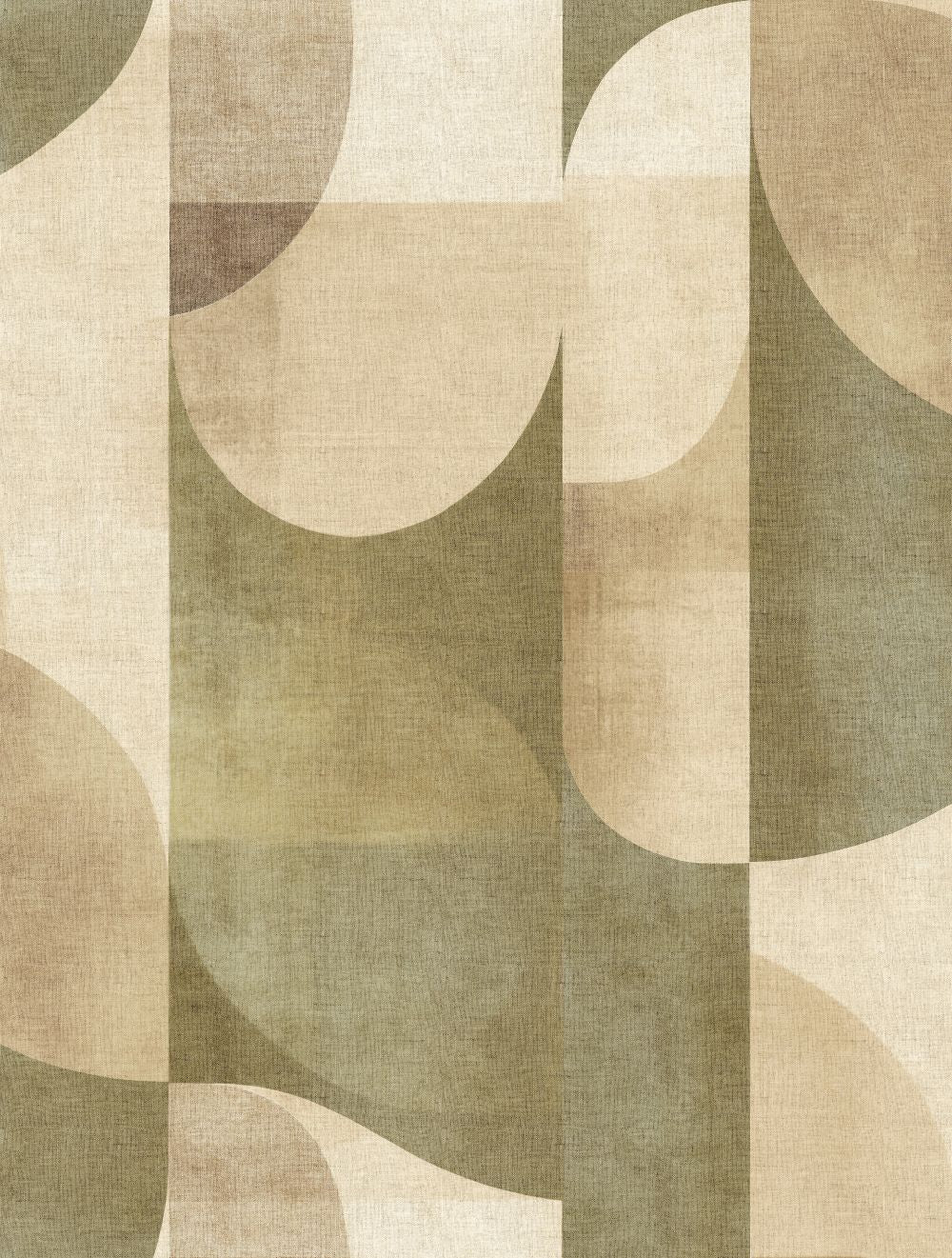 Veer Decor Abstract Arch Oil Green Wallpaper Mural VRTND94-2