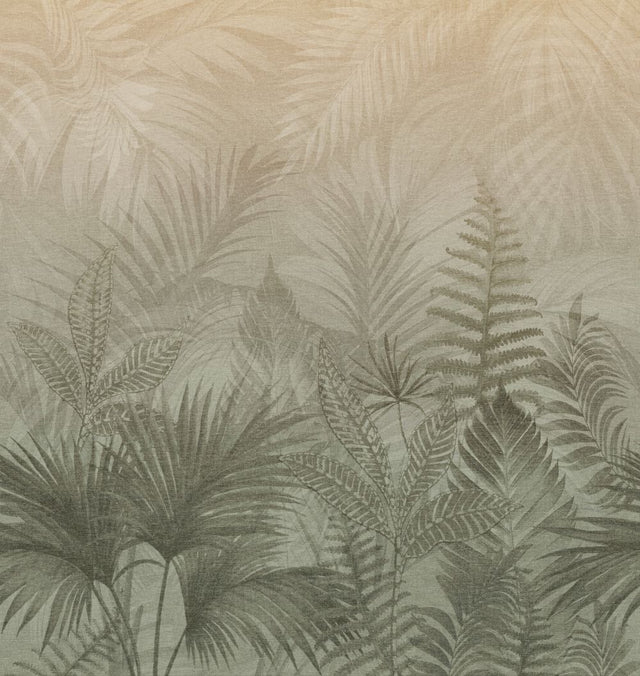 Veer Decor Linen Jungle Oil Green Wallpaper Mural VRTND96-29