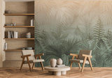 Veer Decor Linen Jungle Oil Green Wallpaper Mural VRTND96-29