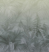 Veer Decor Linen Jungle Blue Fusion Wallpaper Mural VRTND97-