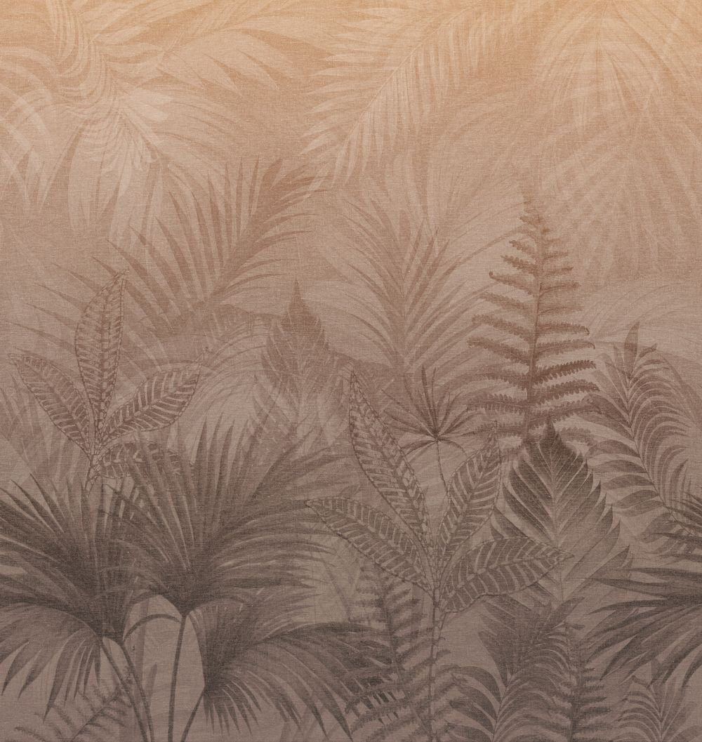 Veer Decor Linen Jungle Terracotta Wallpaper Mural VRTND98-2