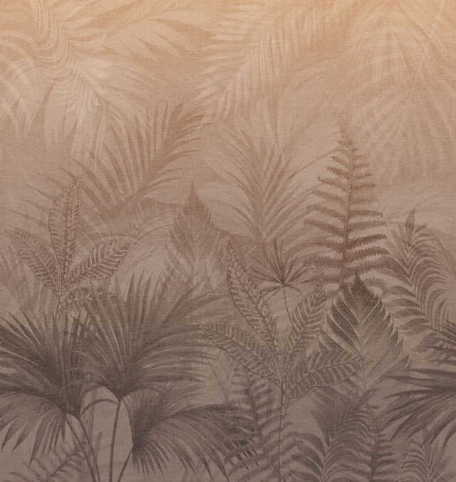 Veer Decor Linen Jungle Terracotta Wallpaper Mural VRTND98-2