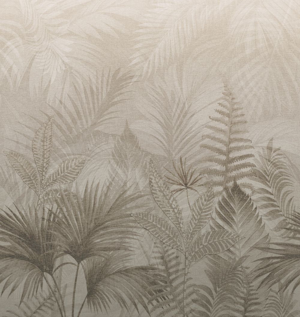 Veer Decor Linen Jungle Taupe Wallpaper Mural VRTND99-290