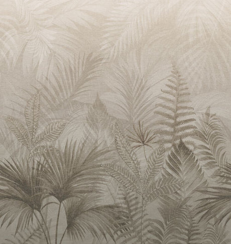 Veer Decor Linen Jungle Taupe Wallpaper Mural VRTND99-290