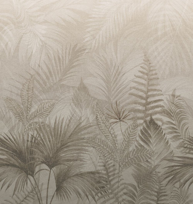 Veer Decor Linen Jungle Taupe Wallpaper Mural VRTND99-290