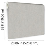 Veer Decor Lustre Linen Light Grey Wallpaper VRVE09-376