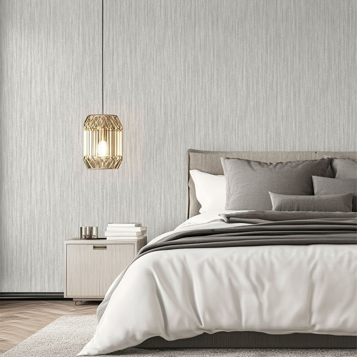 Veer Decor Artisan Reed Texture Grey Wallpaper VRVZ009-92