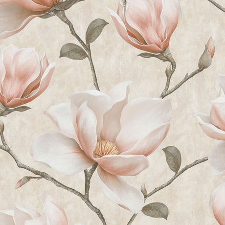 Veer Decor Grand Magnolia Orange Wallpaper VRVZ205-92